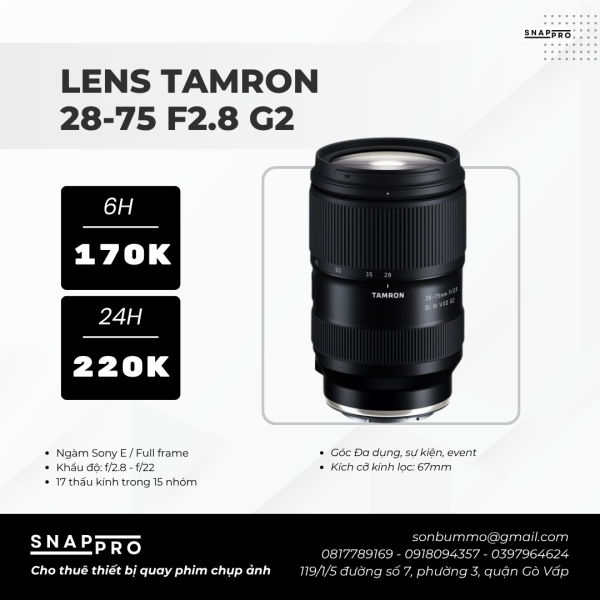 Lens Tamron 70-180mm F/2.8 G2