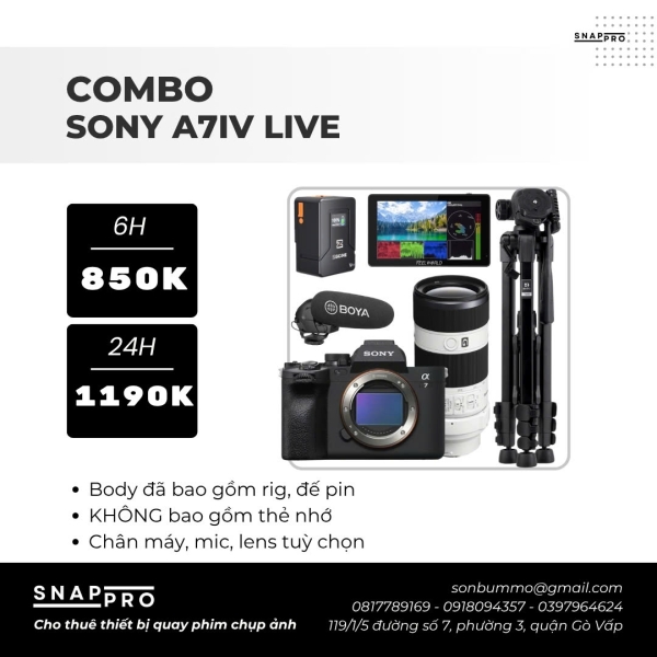 Camera Sony A74 Live