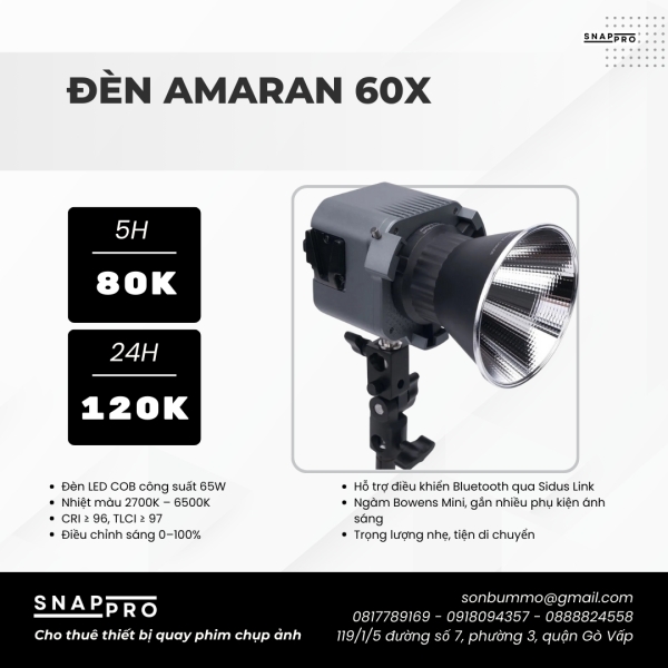 Đèn Led Amaran 60X