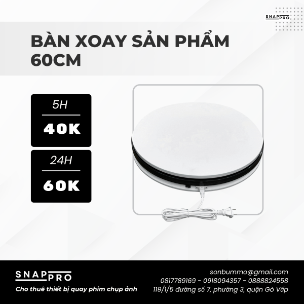 Bàn xoay sản phẩm 60cm