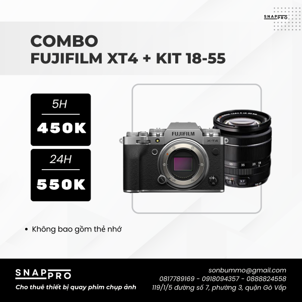 FUJIFILM XT4 + LENS KIT 18-55MM