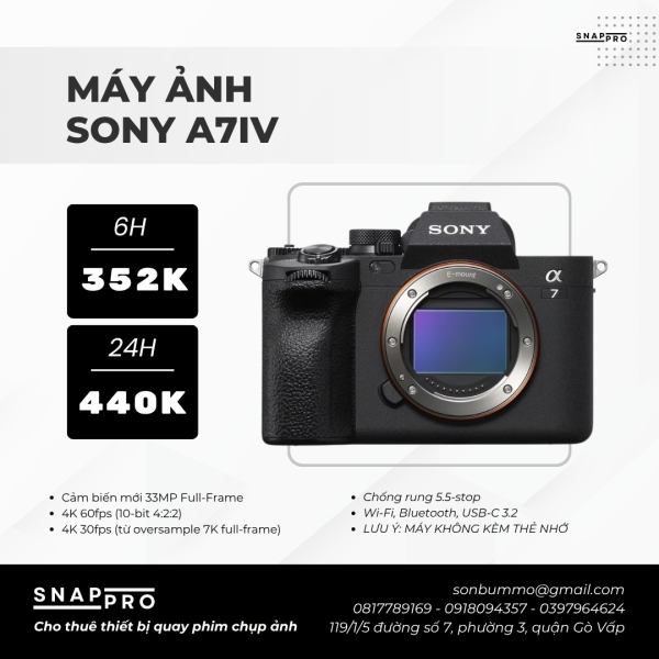 Máy ảnh Sony Alpha A7 Mark IV