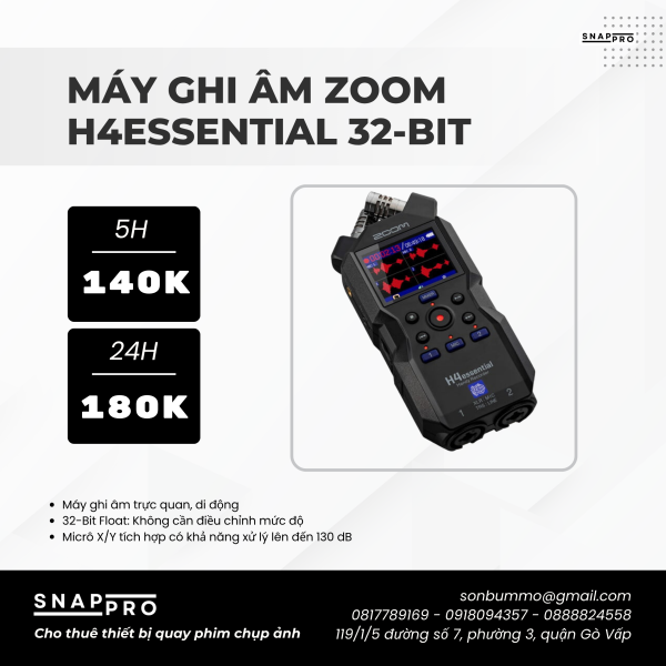 Máy ghi âm Zoom H4 Essential 32bit